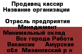 Продавец-кассир › Название организации ­ Southern Fried Chicken › Отрасль предприятия ­ Менеджмент › Минимальный оклад ­ 40 000 - Все города Работа » Вакансии   . Амурская обл.,Мазановский р-н